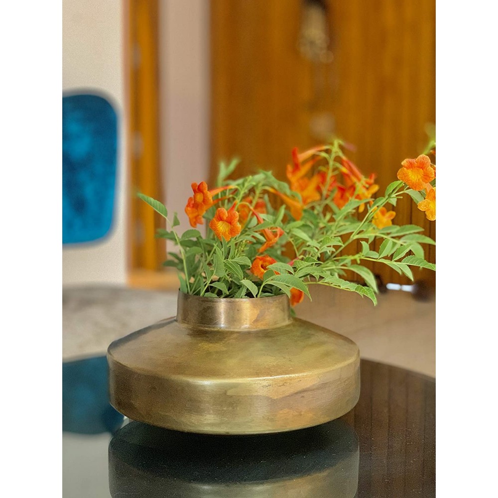 Crafted Metal Flower Vases