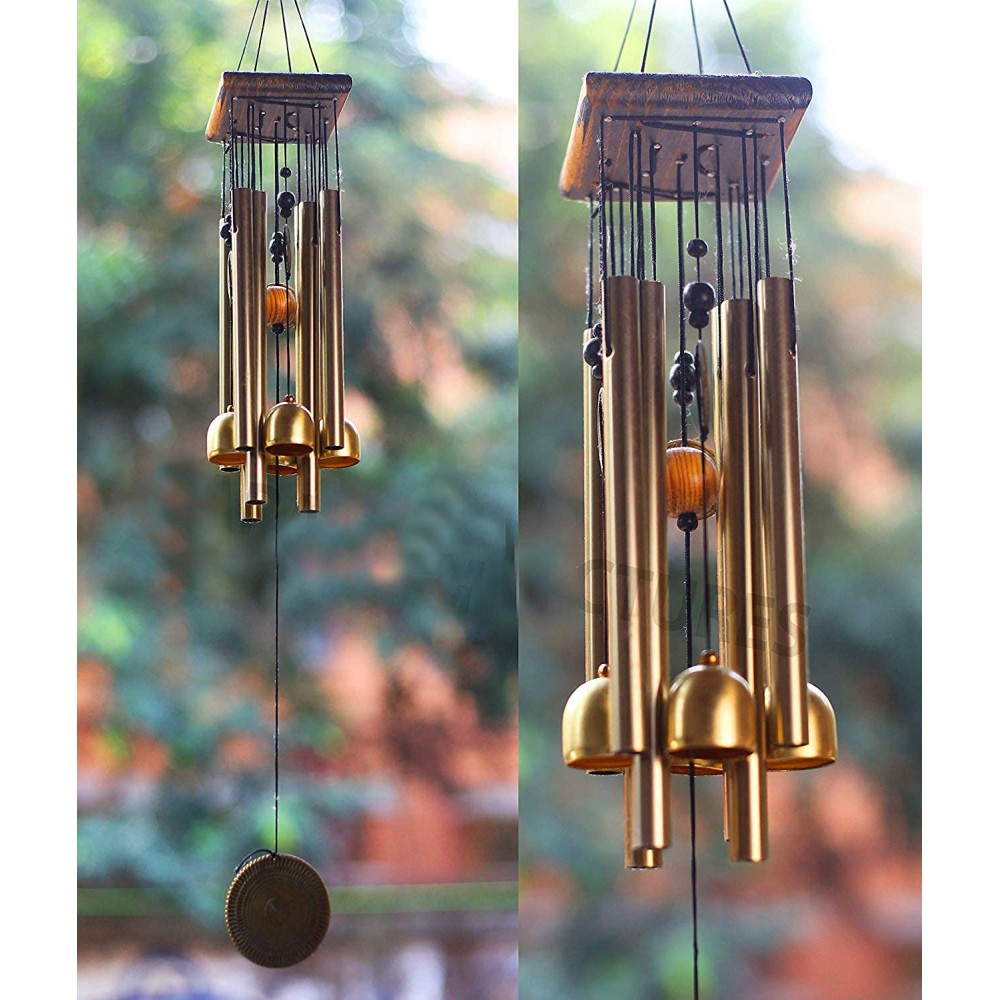 Golden Pipe Hanging Chimes