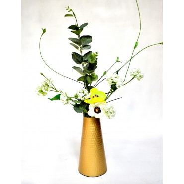 Metallic Flower Vase