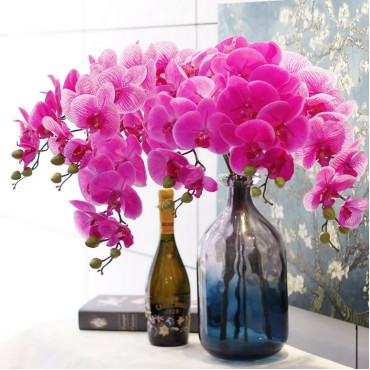 Orchid Flowers Decorative Vase
